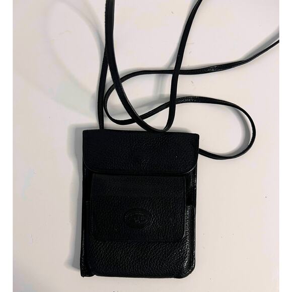 Vtg Fossil Brown Pebbled Leather Phone Carry Crossbody Wallet Multifunctional - Picture 3 of 4